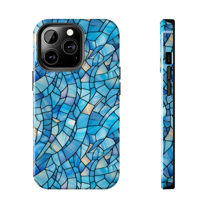 Blue Stained Glass Phone Case