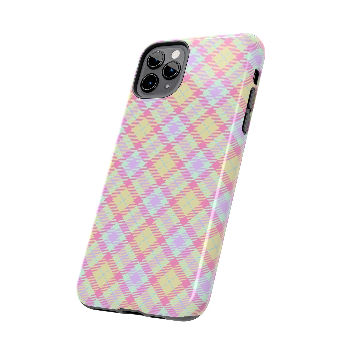 Pastel Yellow Plaid Phone Case