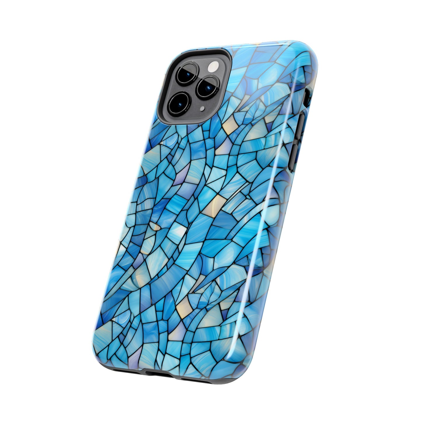 Blue Stained Glass Phone Case