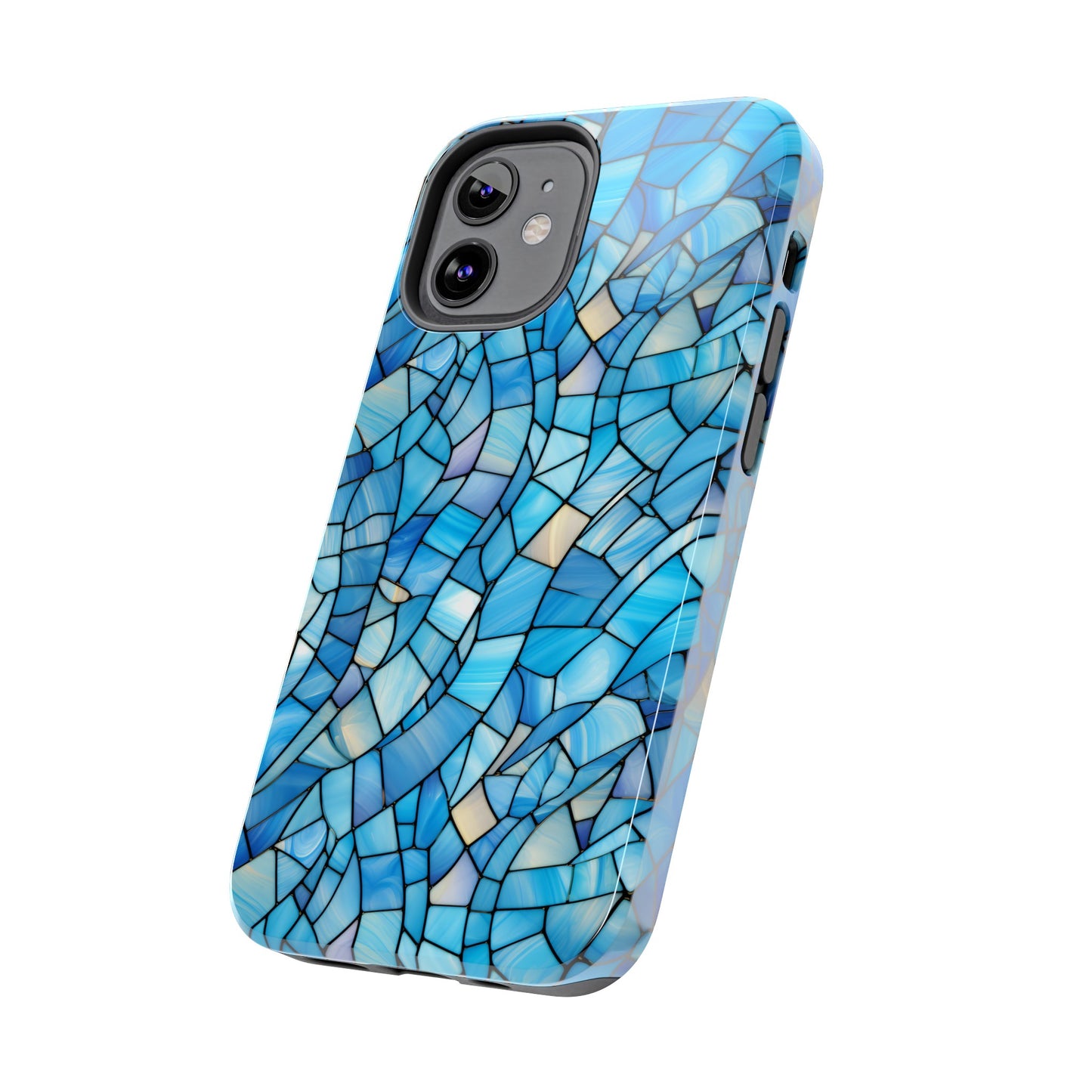 Blue Stained Glass Phone Case