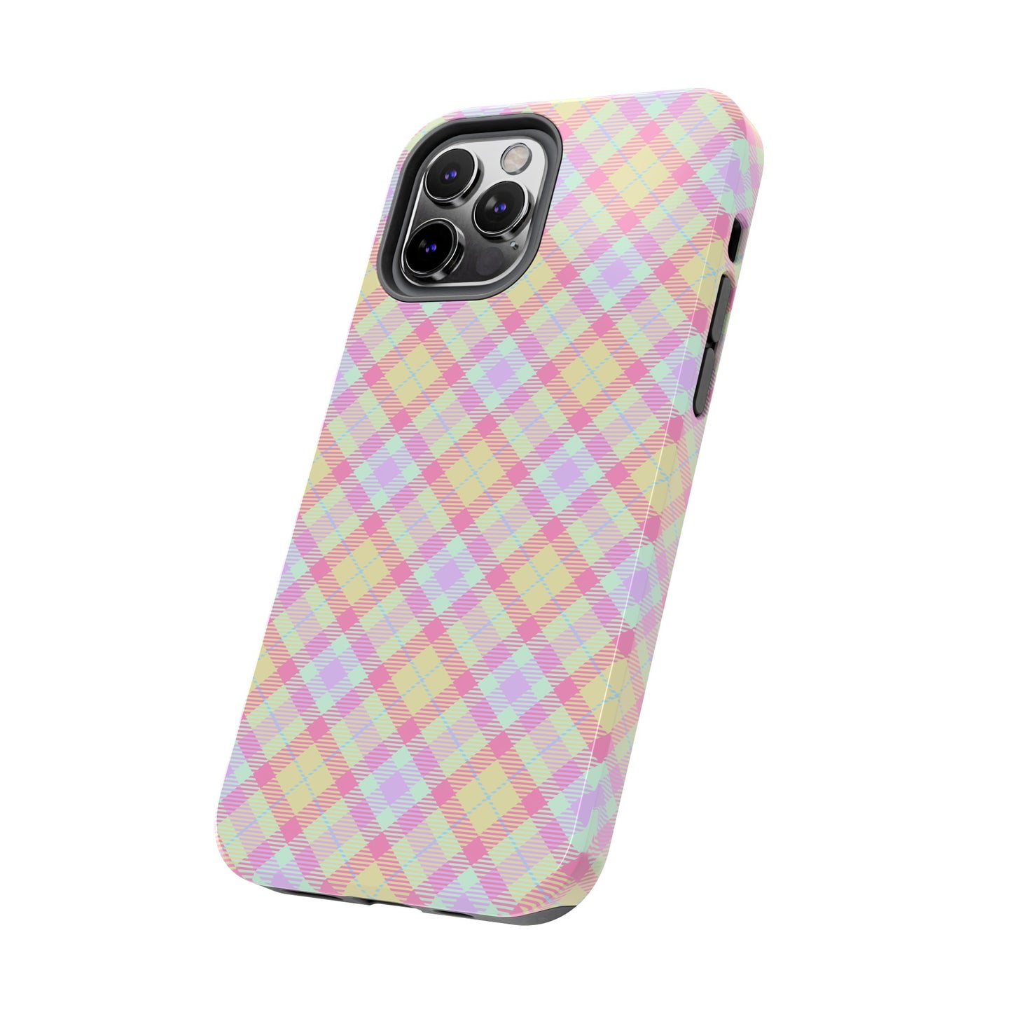 Pastel Yellow Plaid Phone Case