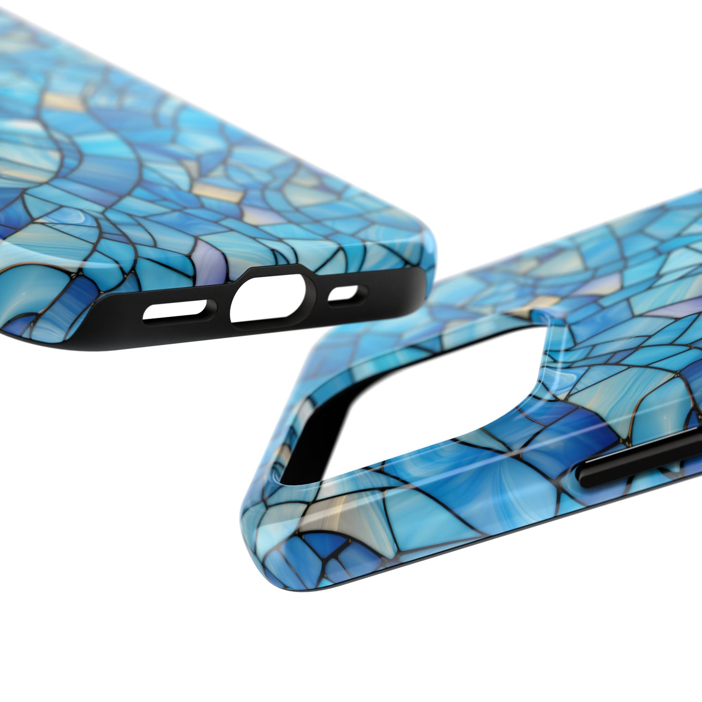 Blue Stained Glass Phone Case