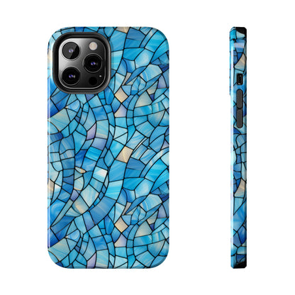 Blue Stained Glass Phone Case