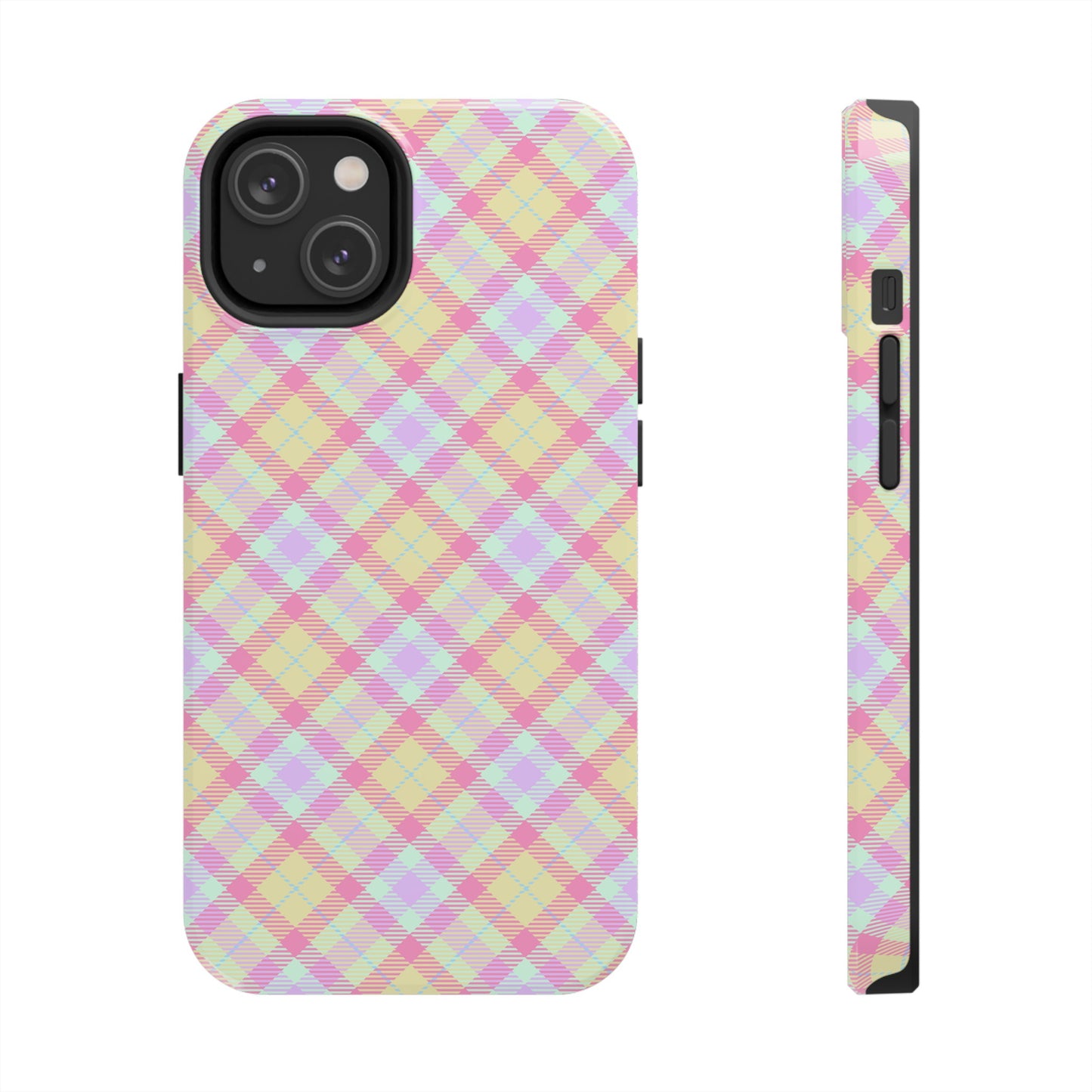 Pastel Yellow Plaid Phone Case