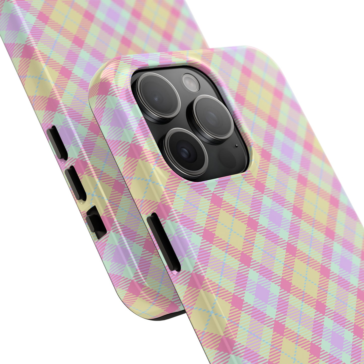 Pastel Yellow Plaid Phone Case