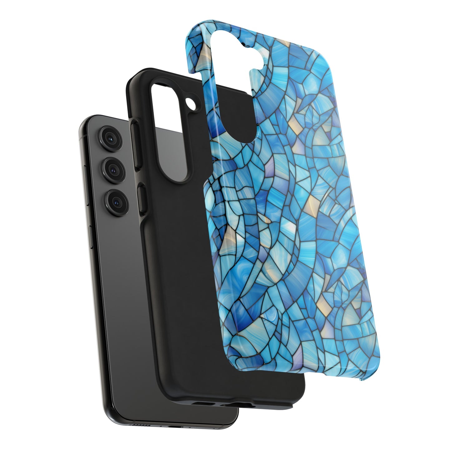 Blue Stained Glass Phone Case