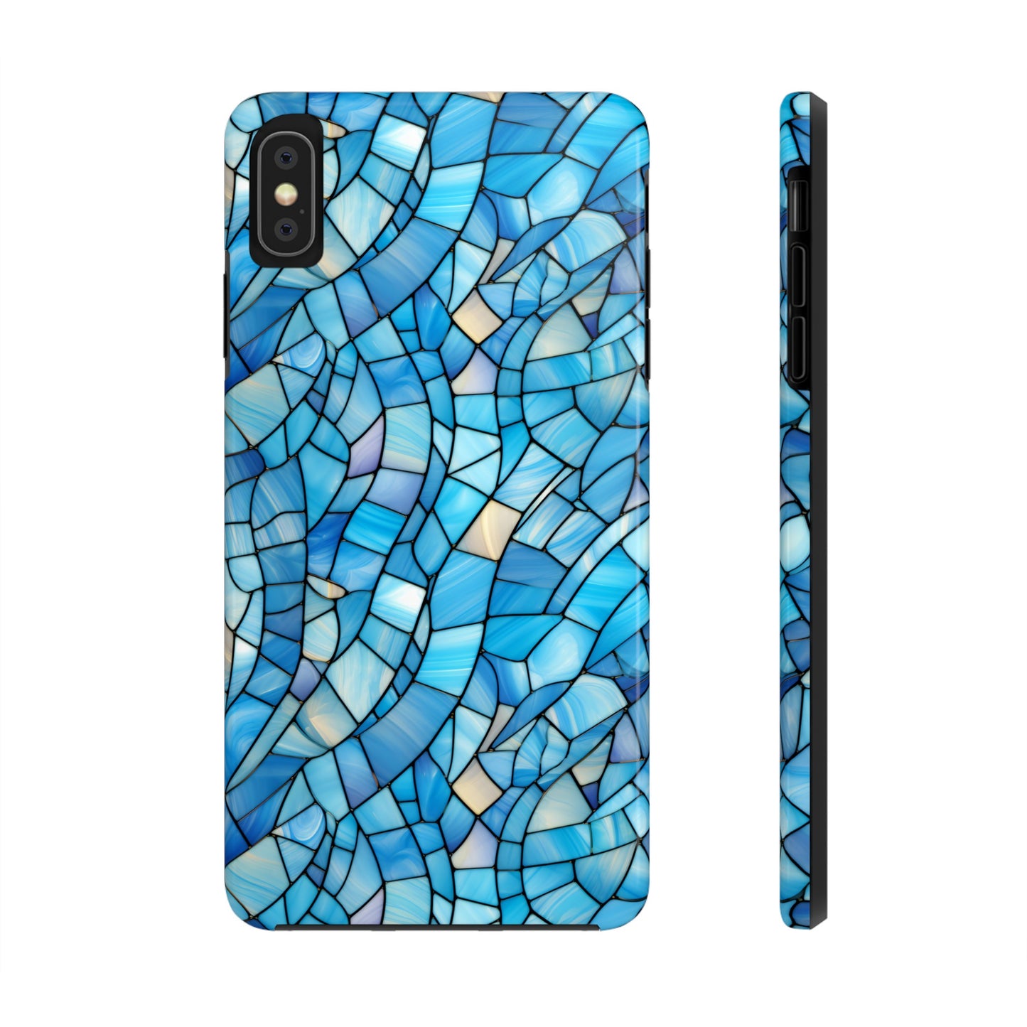 Blue Stained Glass Phone Case