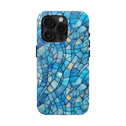 Blue Stained Glass Phone Case