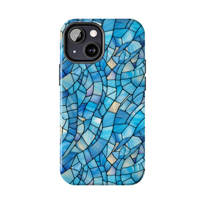 Blue Stained Glass Phone Case