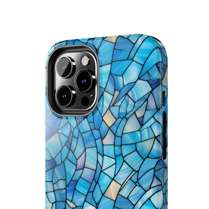 Blue Stained Glass Phone Case