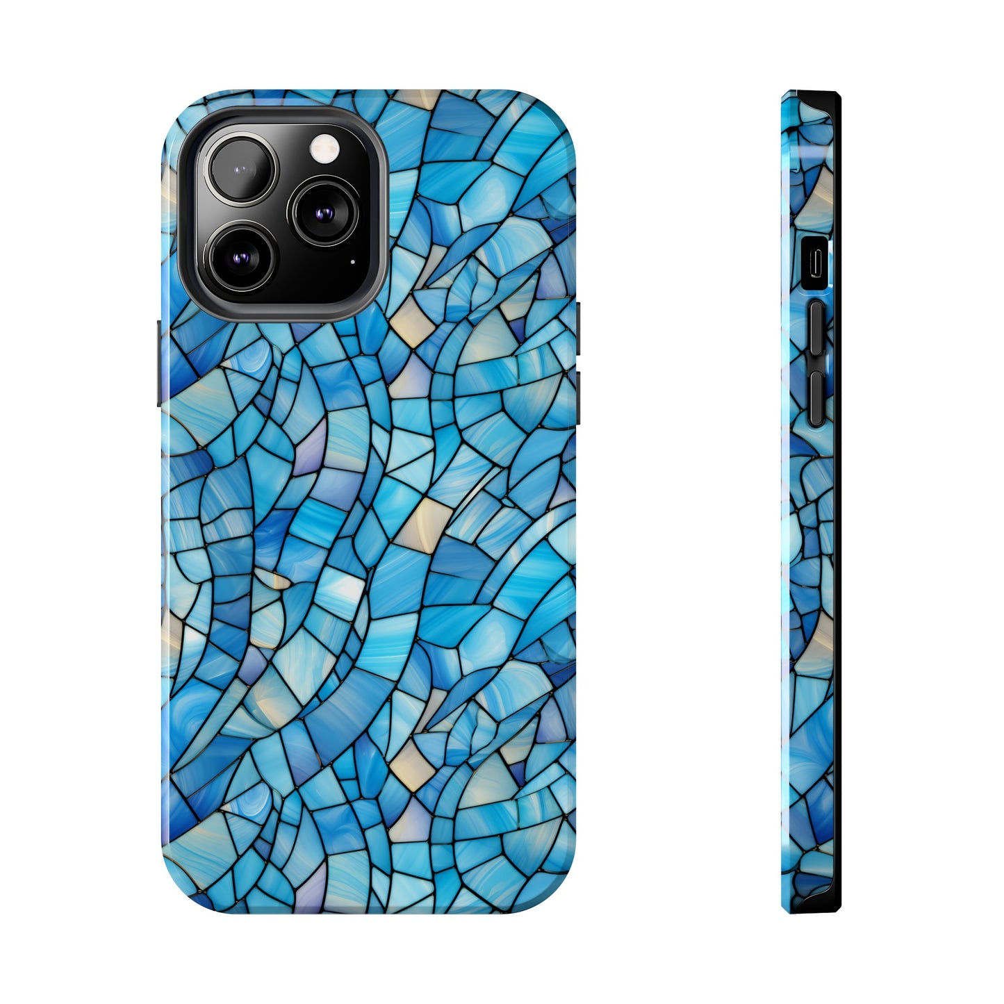 Blue Stained Glass Phone Case