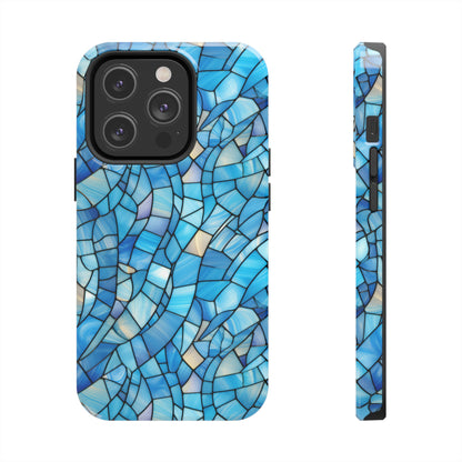 Blue Stained Glass Phone Case