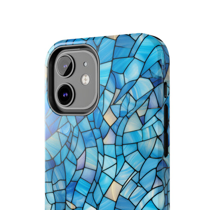 Blue Stained Glass Phone Case