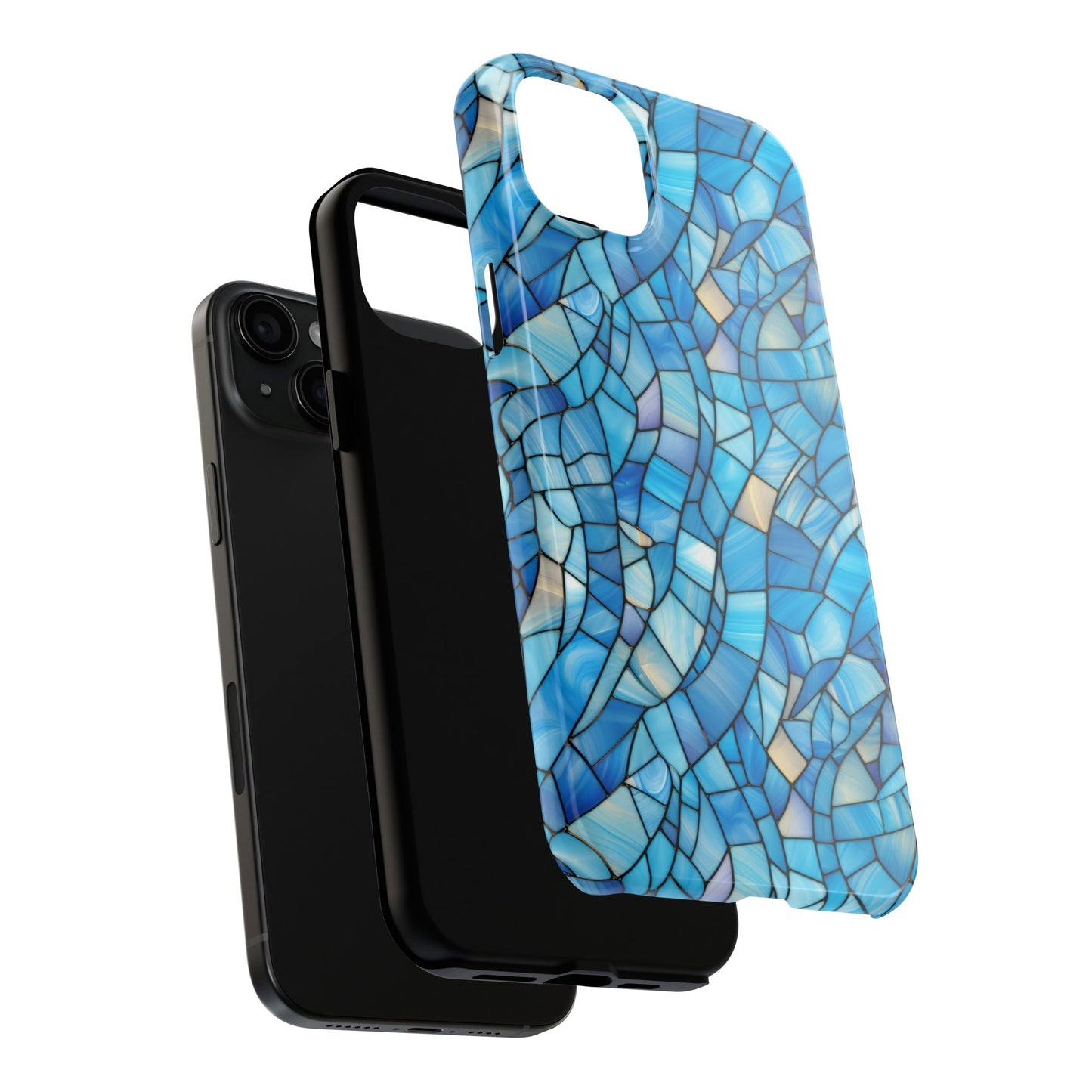 Blue Stained Glass Phone Case