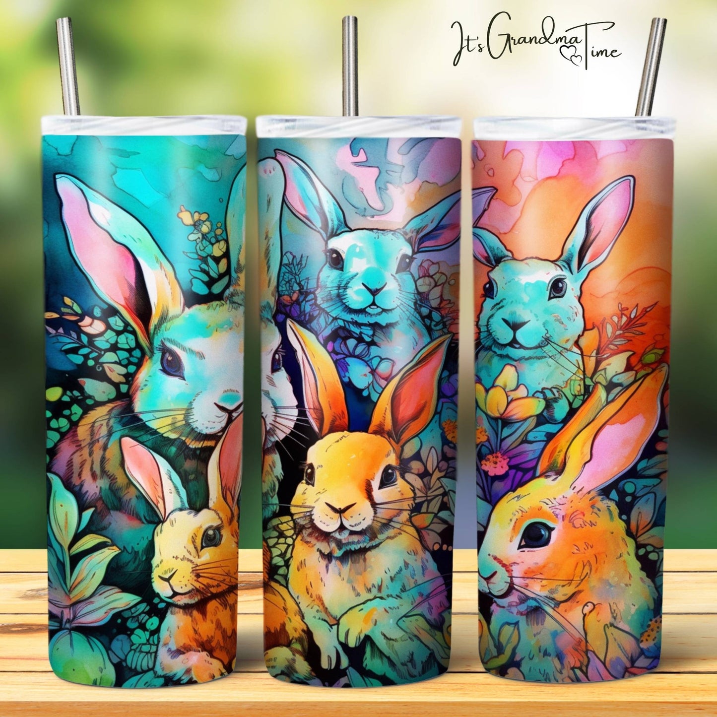 SUB1125 Animal Selfies Rabbits Tumbler