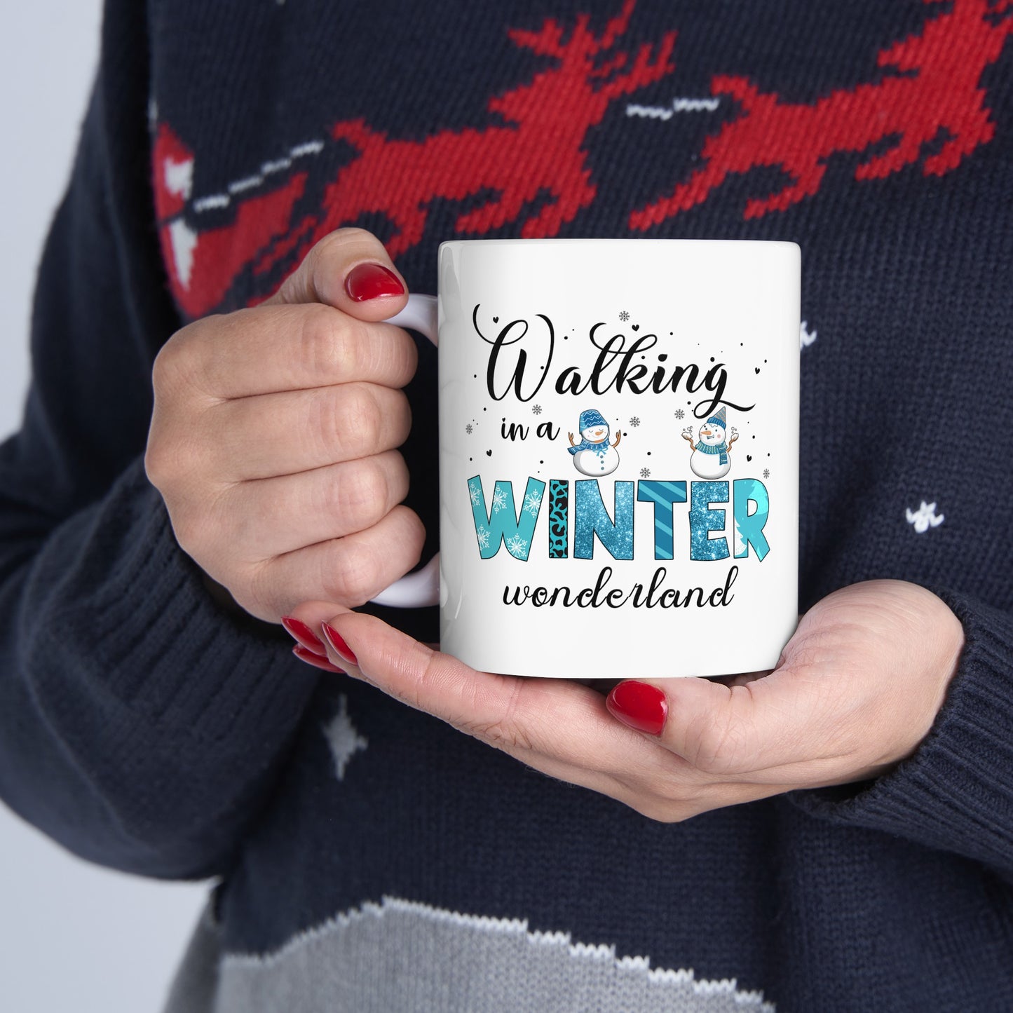 Walking in a Winter Wonderland Ceramic Mug