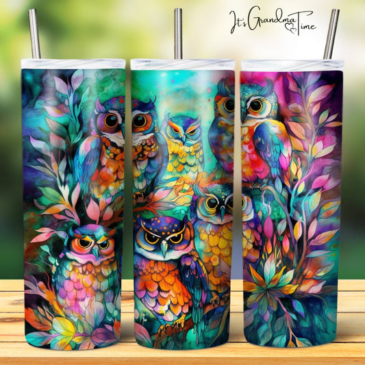 SUB1126 Animal Selfies Owls Tumbler