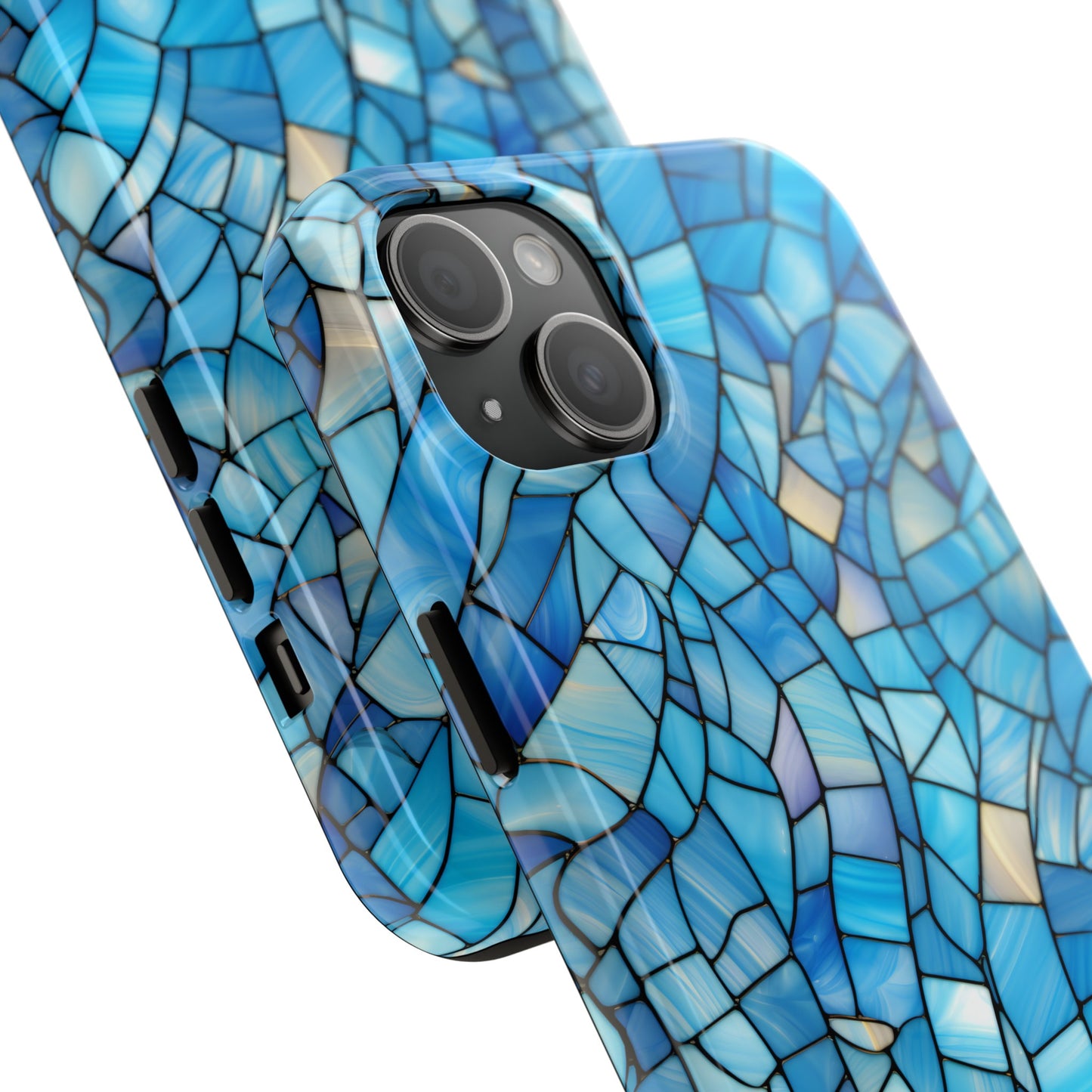 Blue Stained Glass Phone Case