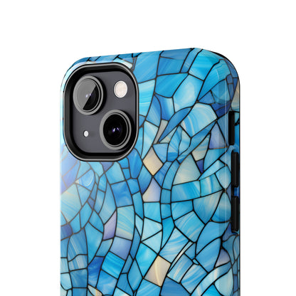 Blue Stained Glass Phone Case