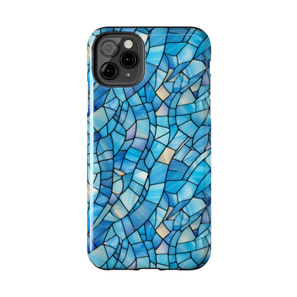 Blue Stained Glass Phone Case