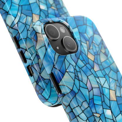 Blue Stained Glass Phone Case