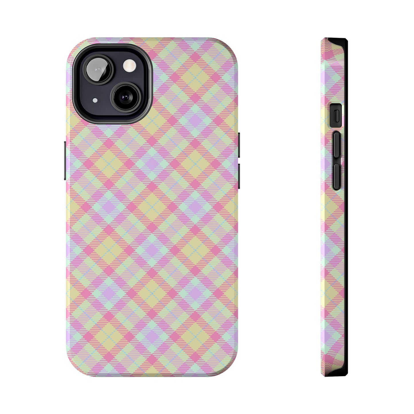 Pastel Yellow Plaid Phone Case