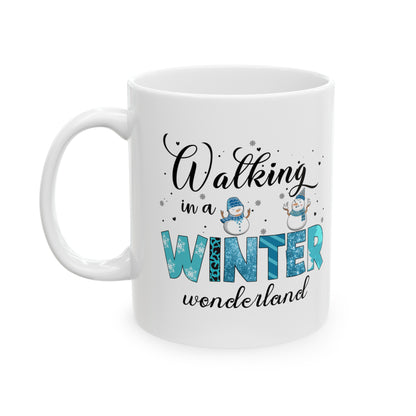 Walking in a Winter Wonderland Ceramic Mug