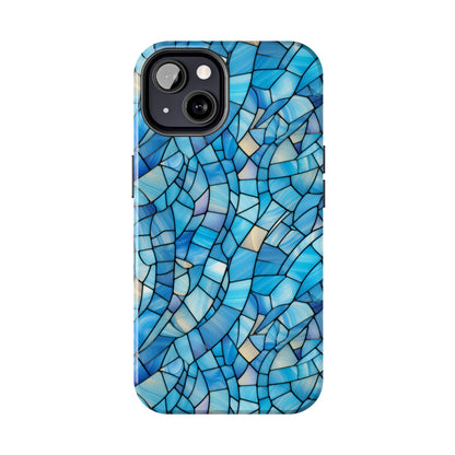 Blue Stained Glass Phone Case