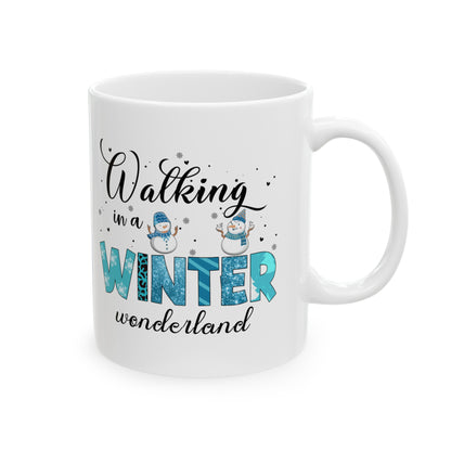 Walking in a Winter Wonderland Ceramic Mug