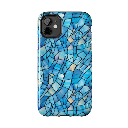 Blue Stained Glass Phone Case