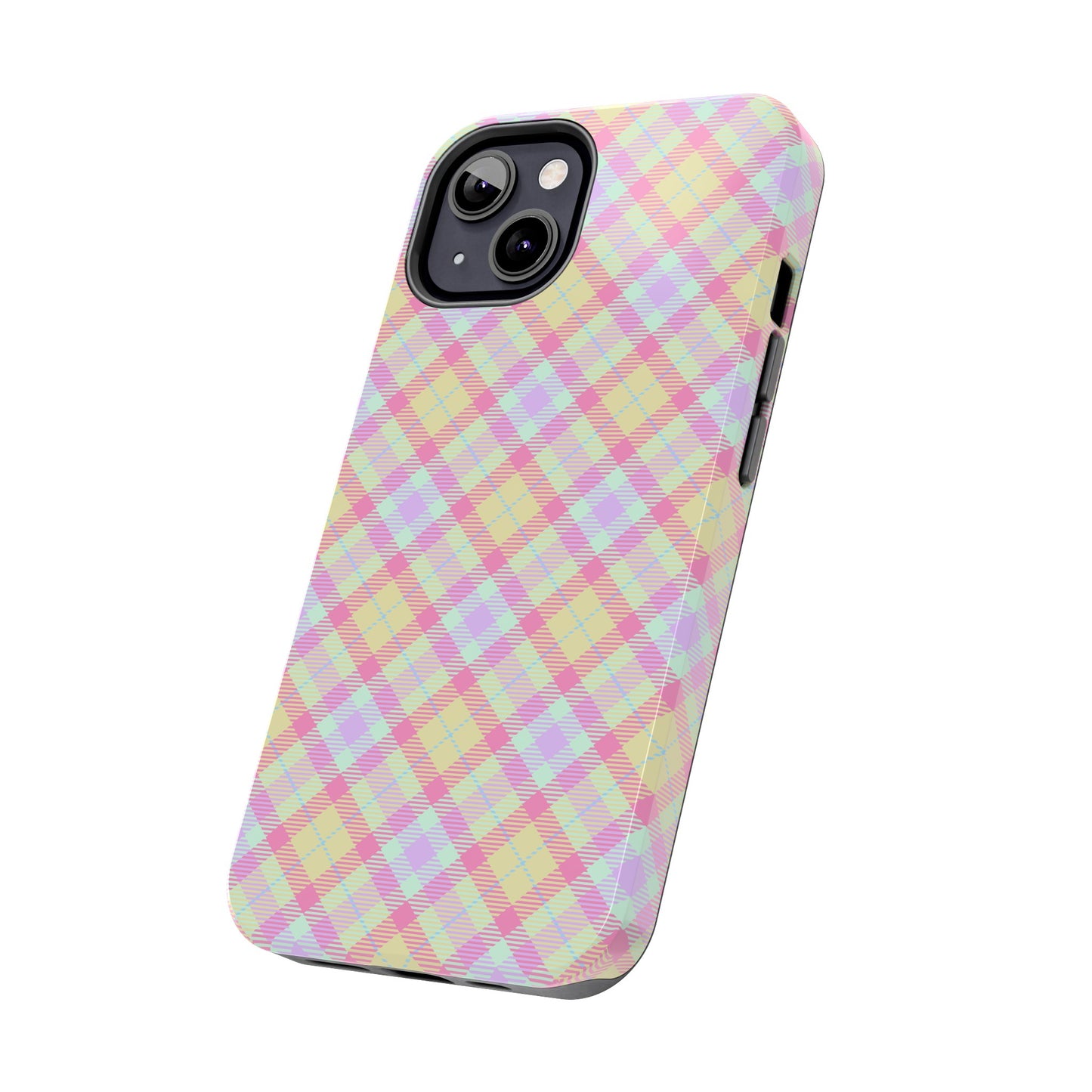 Pastel Yellow Plaid Phone Case