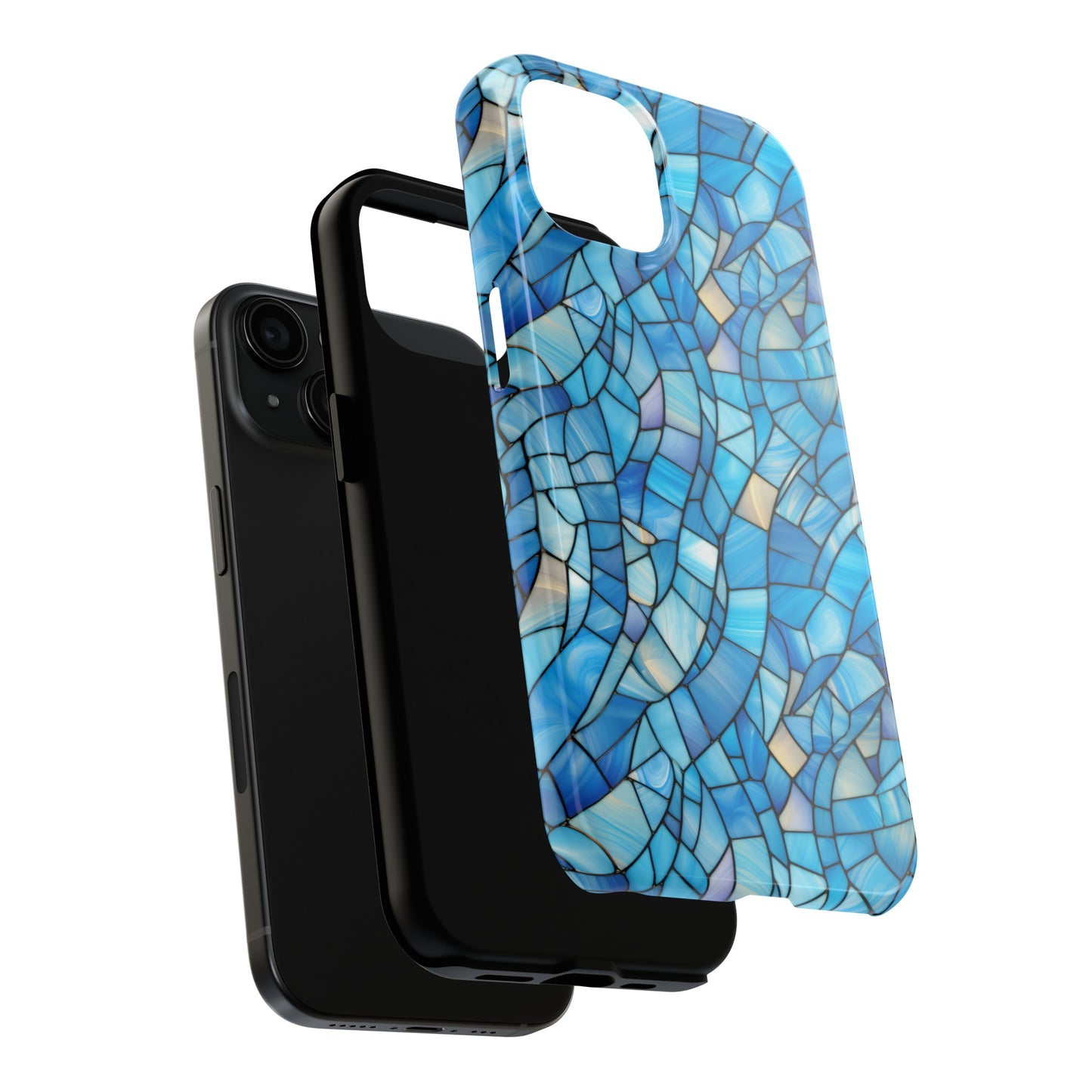 Blue Stained Glass Phone Case