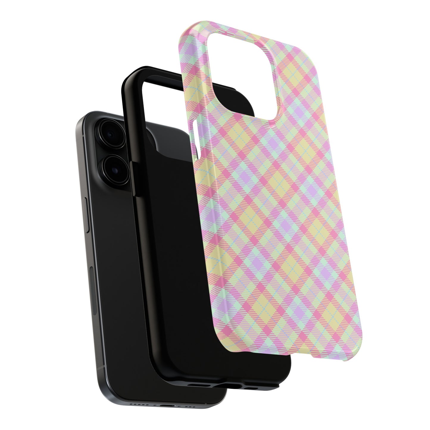 Pastel Yellow Plaid Phone Case