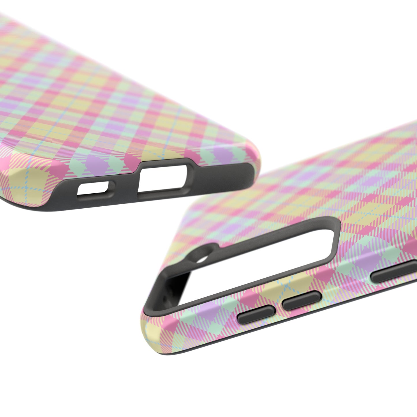 Pastel Yellow Plaid Phone Case