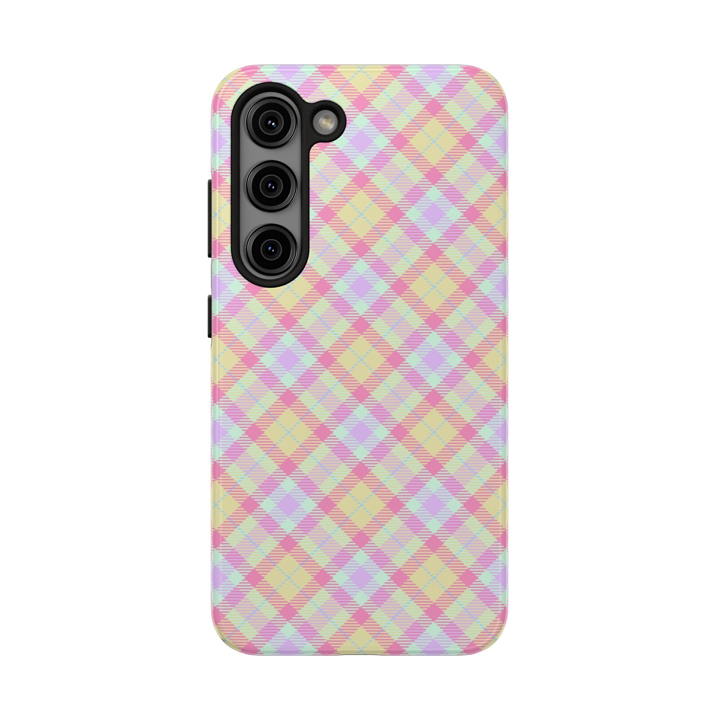 Pastel Yellow Plaid Phone Case