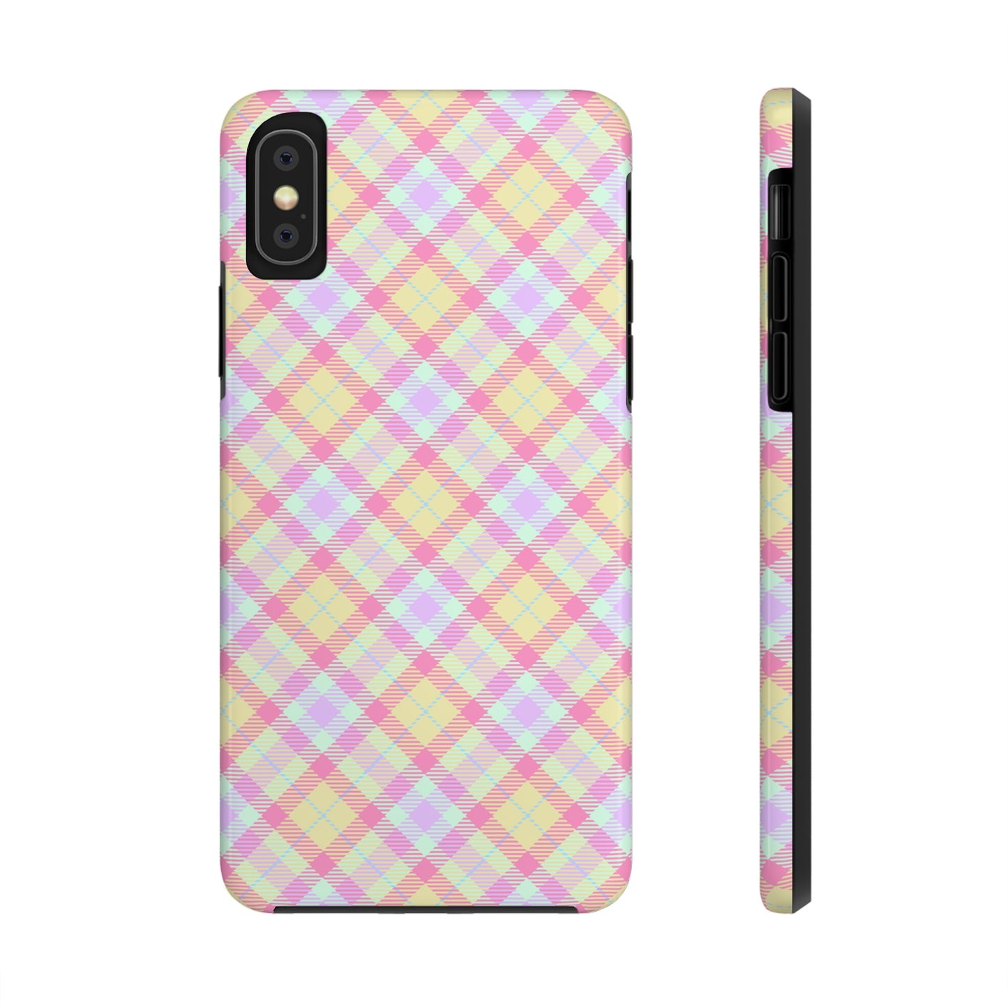 Pastel Yellow Plaid Phone Case