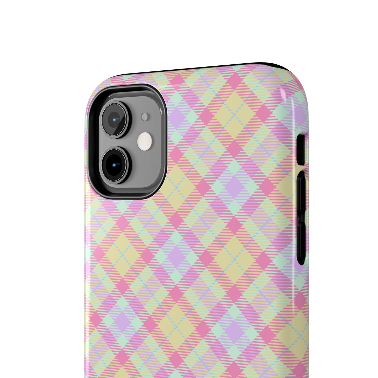 Pastel Yellow Plaid Phone Case