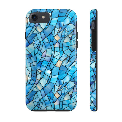 Blue Stained Glass Phone Case