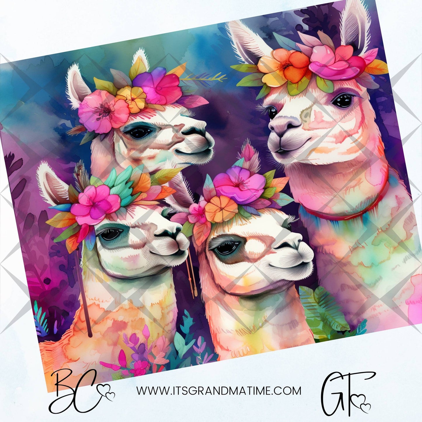 SUB1137 Animal Selfies Lamas Tumbler