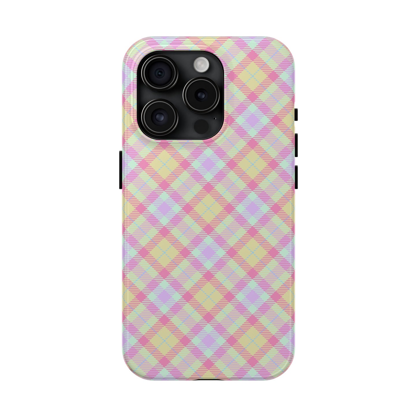 Pastel Yellow Plaid Phone Case