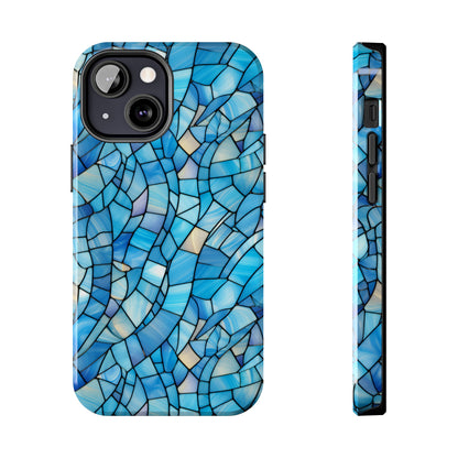 Blue Stained Glass Phone Case