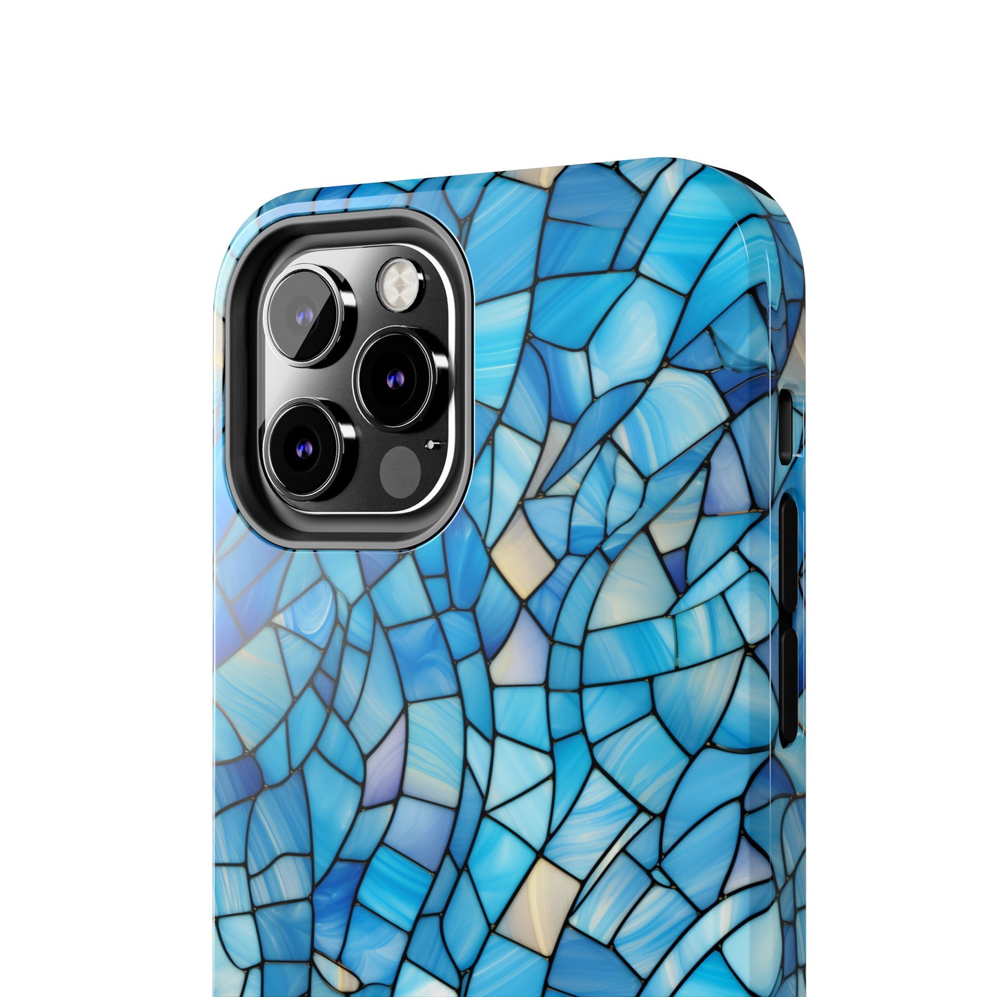 Blue Stained Glass Phone Case