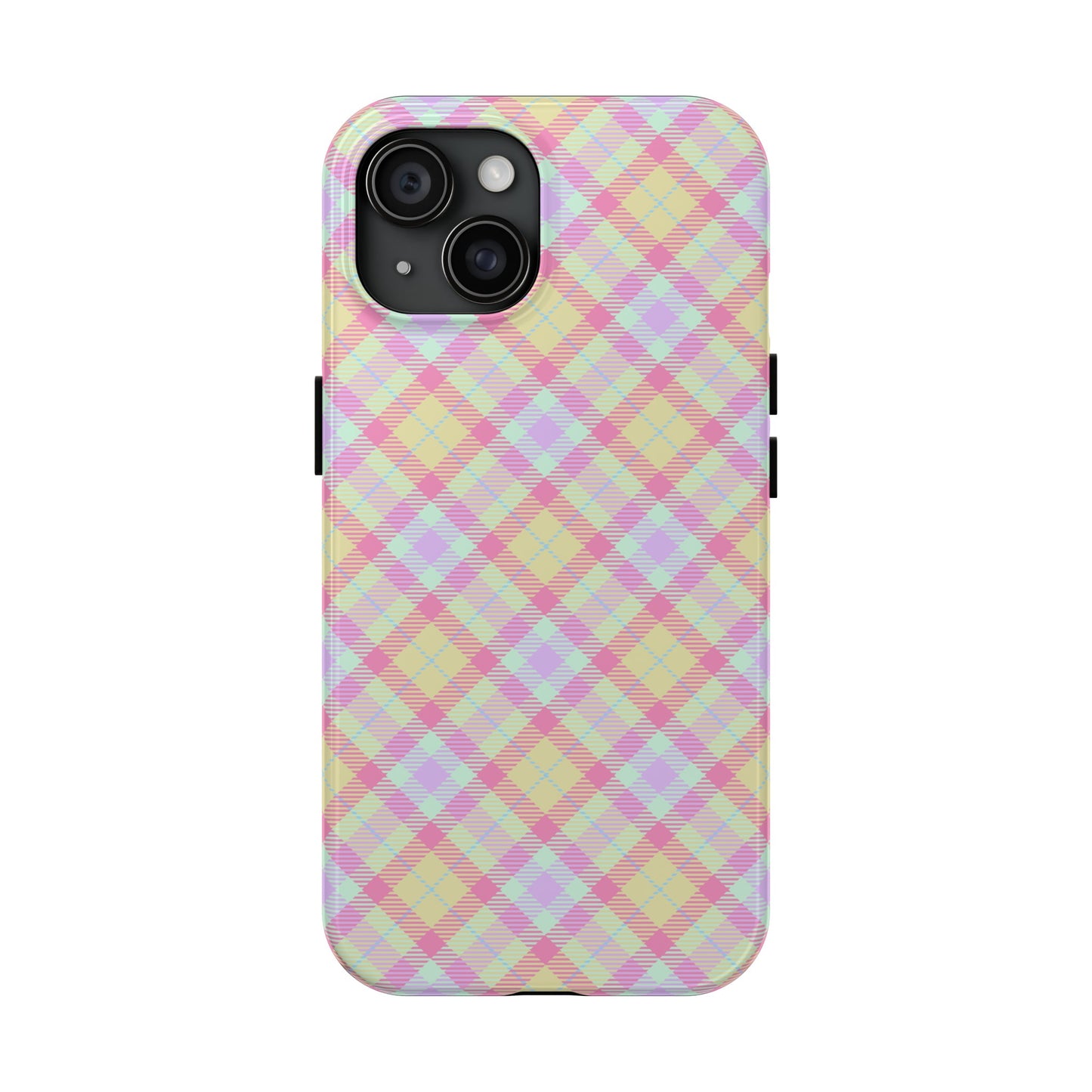 Pastel Yellow Plaid Phone Case