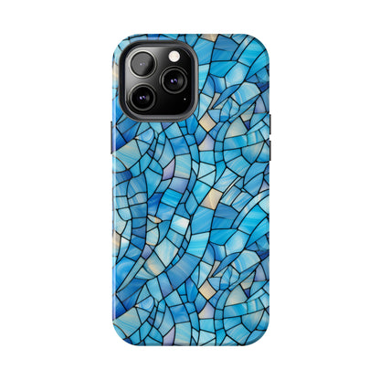 Blue Stained Glass Phone Case