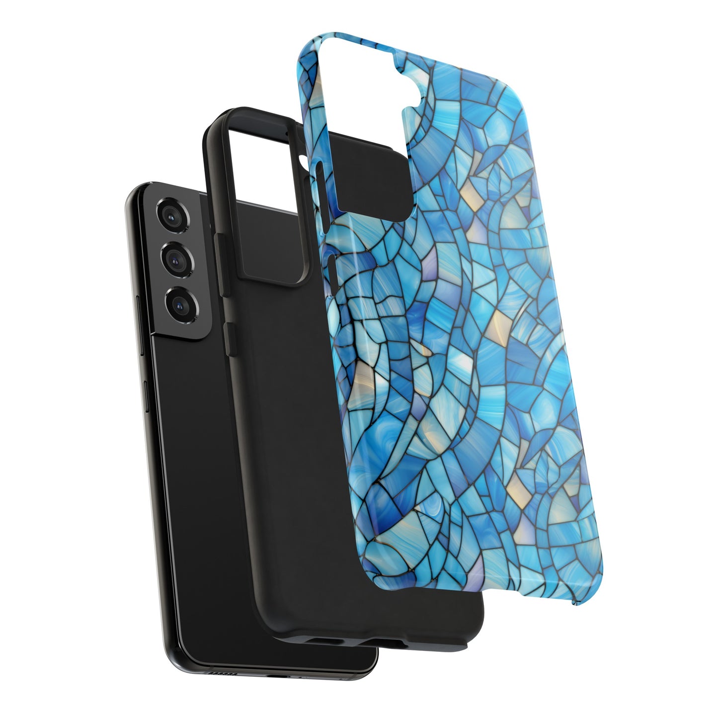 Blue Stained Glass Phone Case