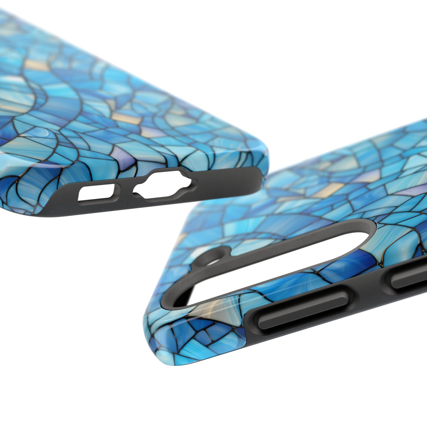 Blue Stained Glass Phone Case