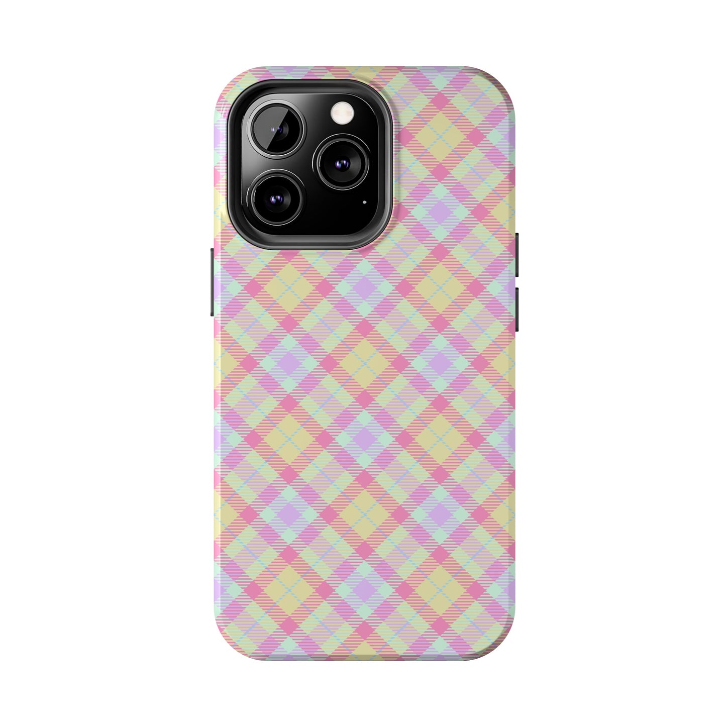 Pastel Yellow Plaid Phone Case