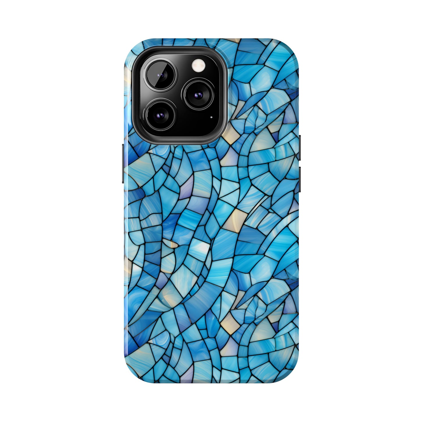 Blue Stained Glass Phone Case