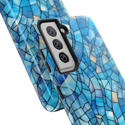 Blue Stained Glass Phone Case