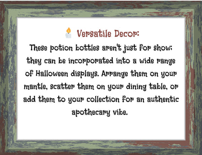 Handmade Halloween Potion Bottles Set 1